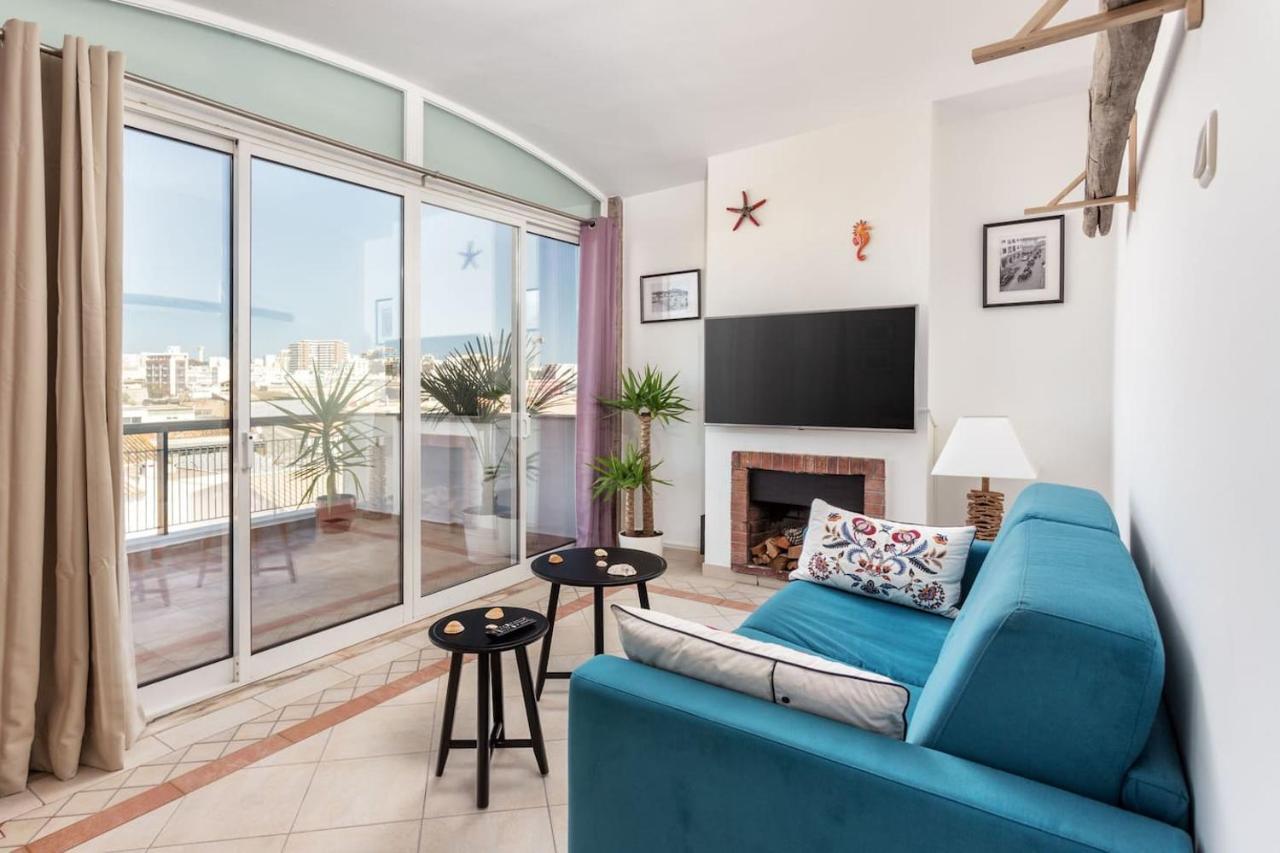 Marina Penthouse Faro Center Apartment Bagian luar foto