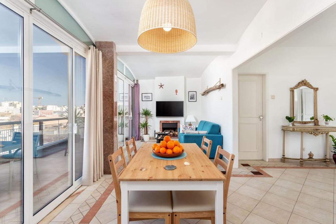 Marina Penthouse Faro Center Apartment Bagian luar foto